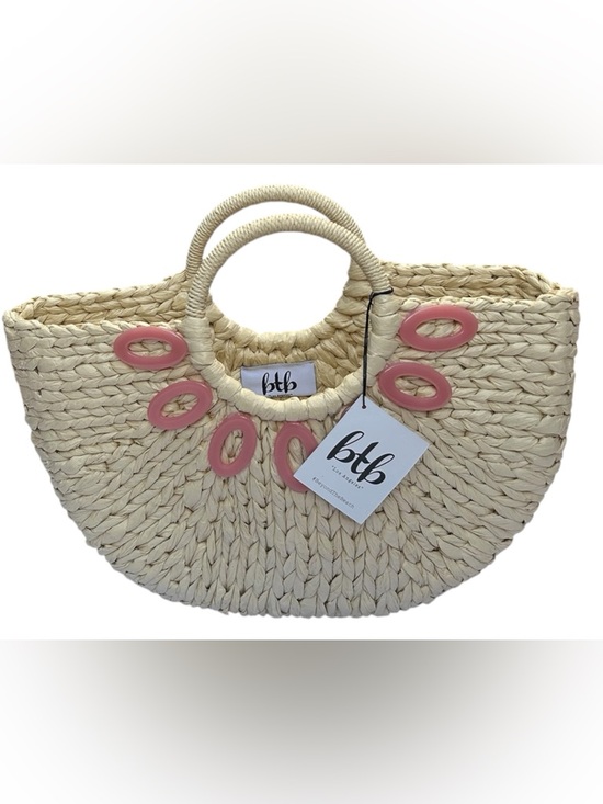 Btb Los Angeles Handbags - BTB LOS ANGELES Beyond The Beach Camille Straw Tote